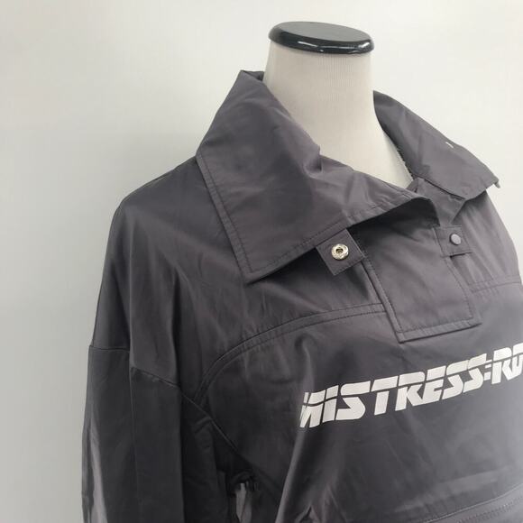 Mistress Rocks Raid Gray Oversized Pull On Jacket - Picture 7 of 12